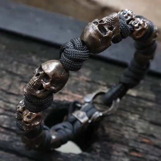 Halloween Jewelry Skull Premium Paracord Bracelet Stylish Skull Jewelry null
