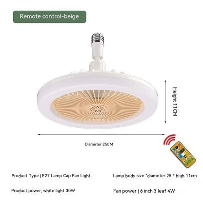 Remote Control E27 Screw Adjustable Light Aromatherapy Home Decor dealsniper-net Remote Control Fan Yellow 30W Universal Lamp Holder