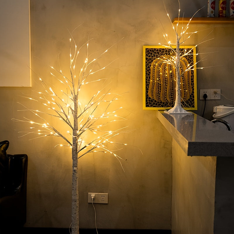 USB Birch Light Home Decor Gym From House 60cm white