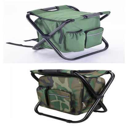 Multifunction Outdoor Folding Chair Ice Cooler Picnic Bags Camping Outdoor dealsniper-net Set1