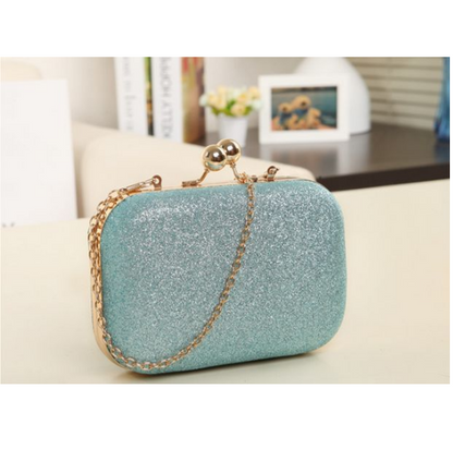 Women Handbag Evening Bags For Party New Women Chain Shoulder Bag Ladies Fashion Gold Clutch Box Bag Women Messenger Women dealsniper-net Sky Blue Stlye1