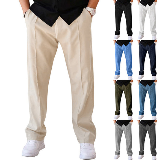 Men's Trousers Sports Casual Loose Straight Pants Men dealsniper-net