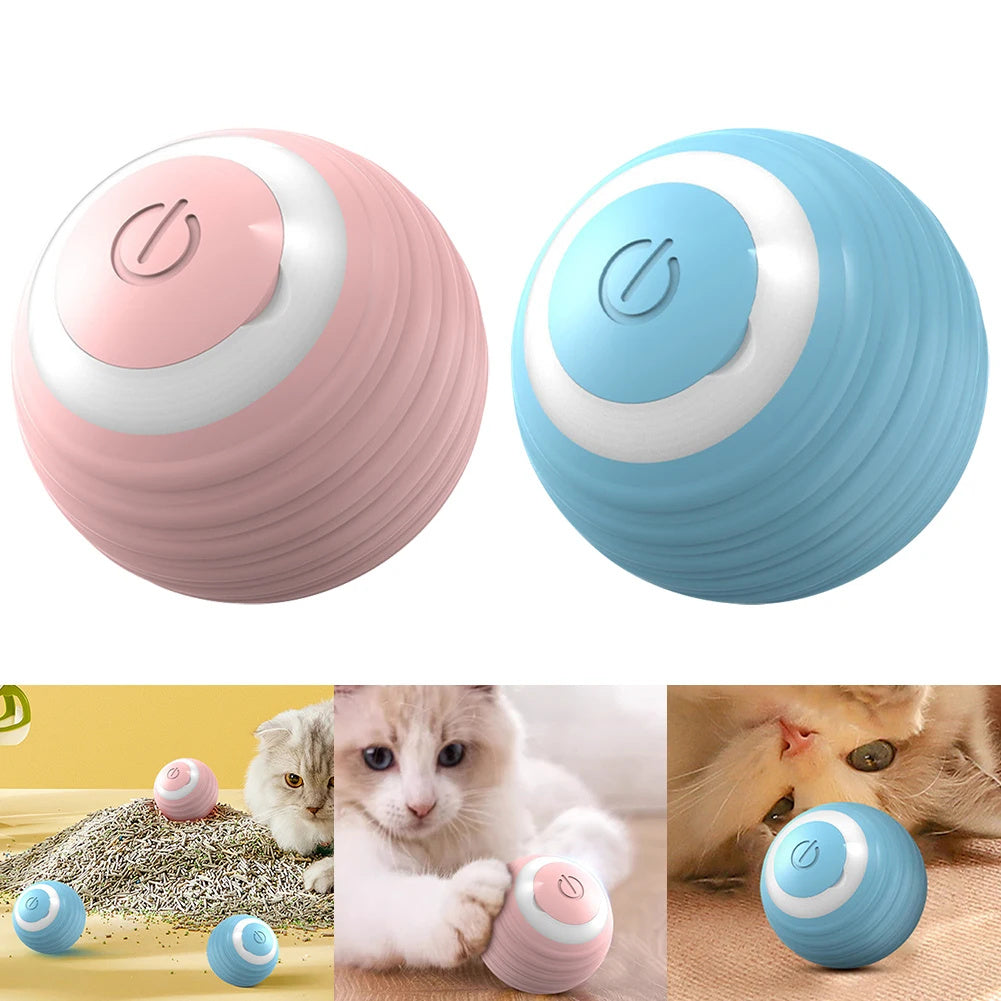 Automatic Moving Bouncing Rolling Ball Smart Cat Toy Ball Pets dealsniper-net