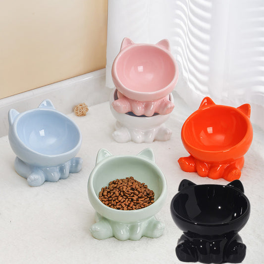 Ceramic Cat Bowl Cat Bowl Cat Food Bowl Neck Guard