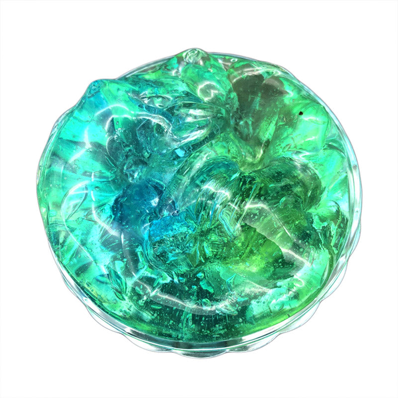 Color Matching Gradient Multicolor Crystal Mud Slime Kids DealSniper.net Blue green 60ml