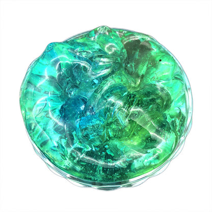 Color Matching Gradient Multicolor Crystal Mud Slime Kids DealSniper.net Blue green 60ml