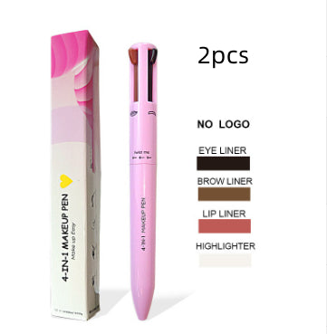 Four-in-one Cosmetic Brush Four-color Highlight Beauty Gym From House 400 Mg Old White Box Without Logo2pcs