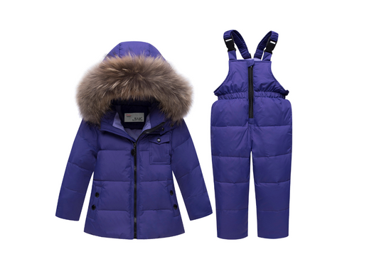 New children's sling down jacket two-piece