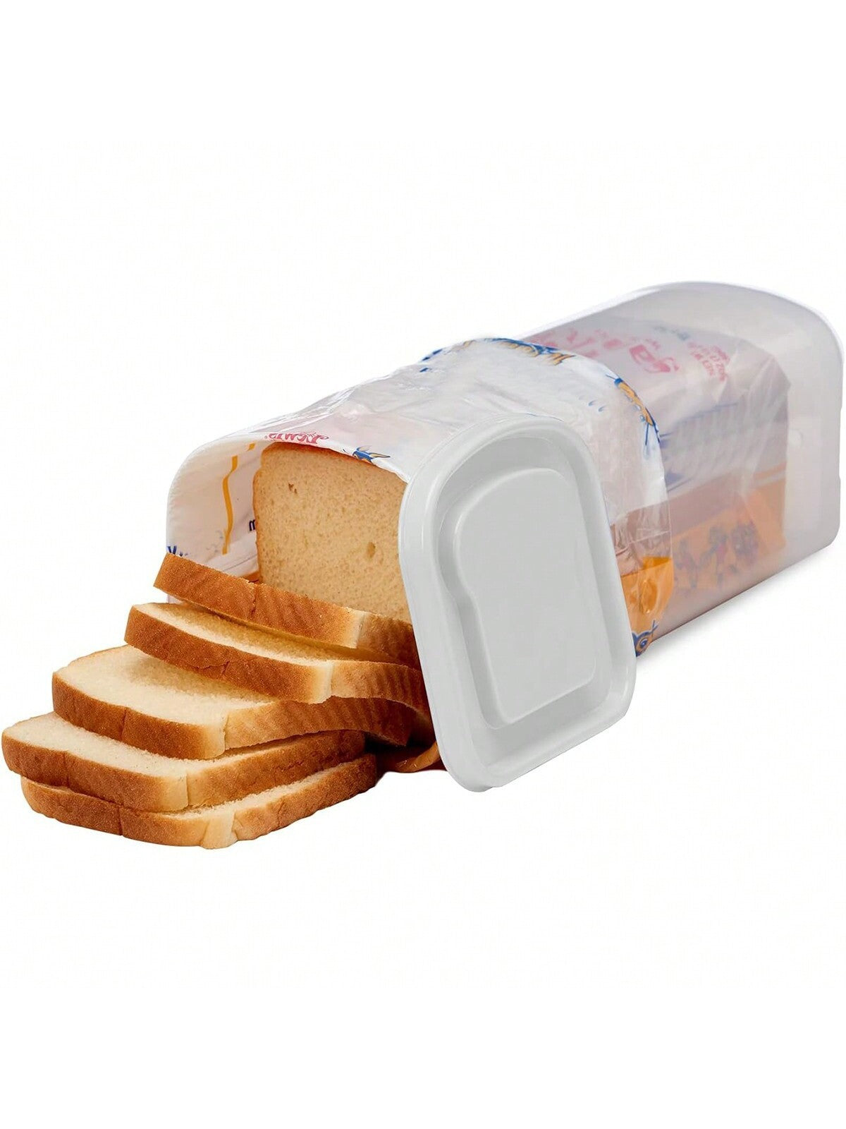 Rectangular Bread Box With Handle Translucent Cake Container Kitchen dealsniper-net White Paper Box Packaging