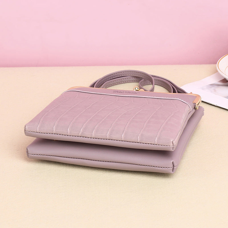 Lock Shoulder Bags Women Alligator Crossbody Phone Bag Women DealSniper.net