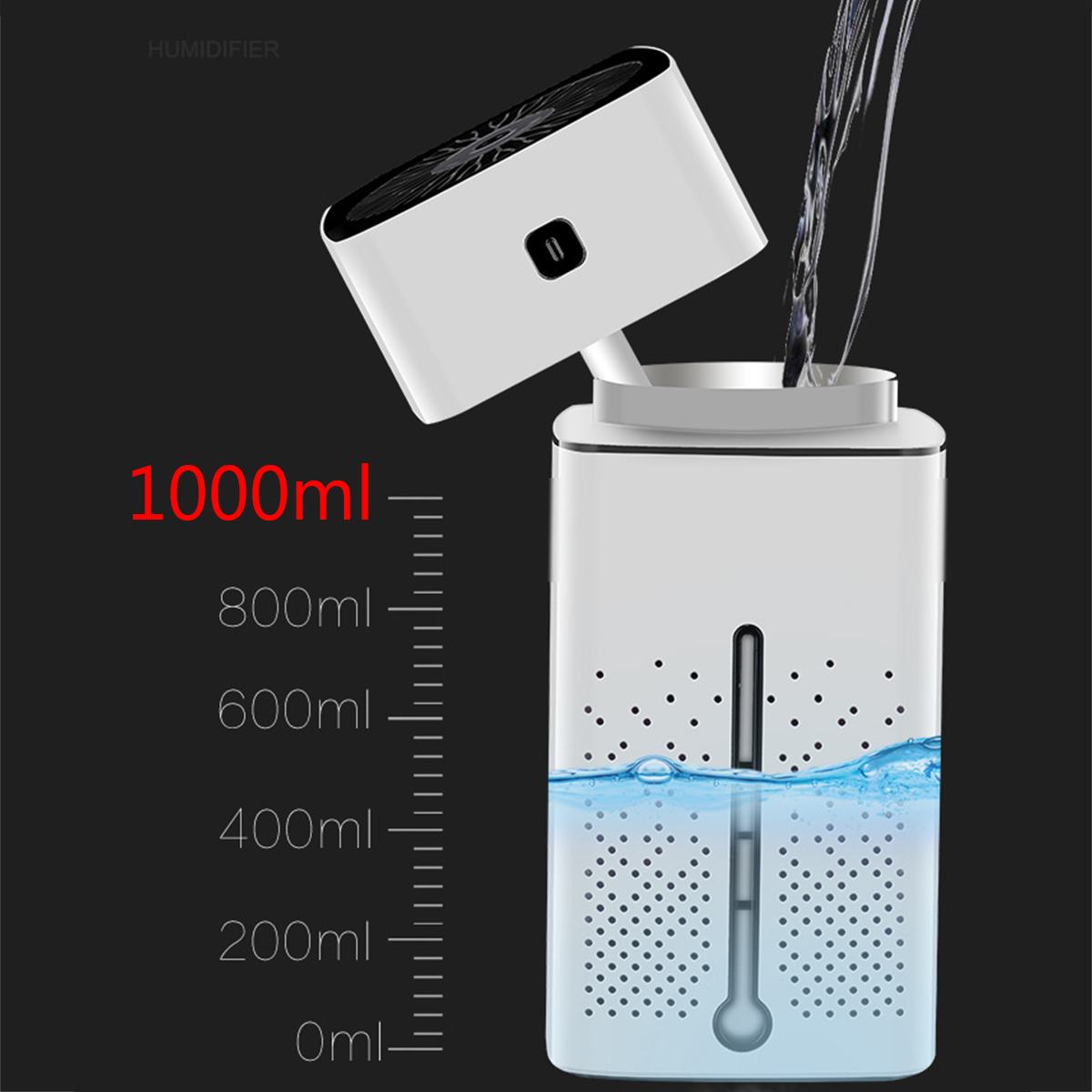 Air Purifier Humidifier Electronic dealsniper-net White
