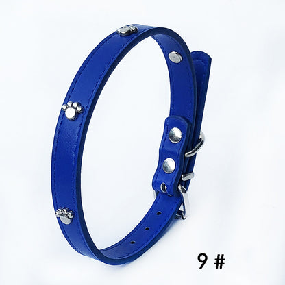 Pack Of 10 1.5 Leather Collars Dog Collars PU Collars