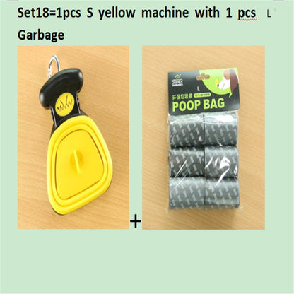Dog Pet Travel Foldable Pooper Scooper With 1 Roll