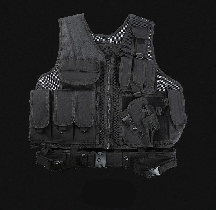 Outdoor Adventure Equipment Camouflage Tactical Vest Amphibious Field Adventure Vest Men dealsniper-net