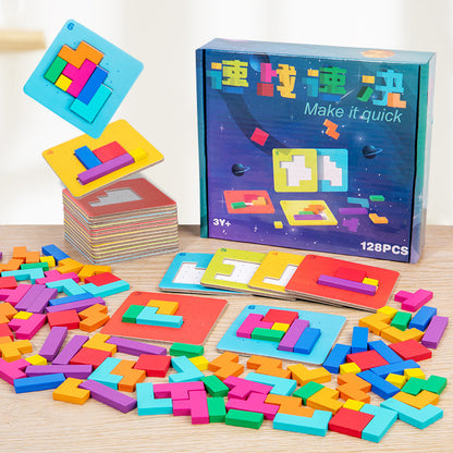 Quick Fix Building Block Puzzle Children's Educational Board Game Toy Kids dealsniper-net