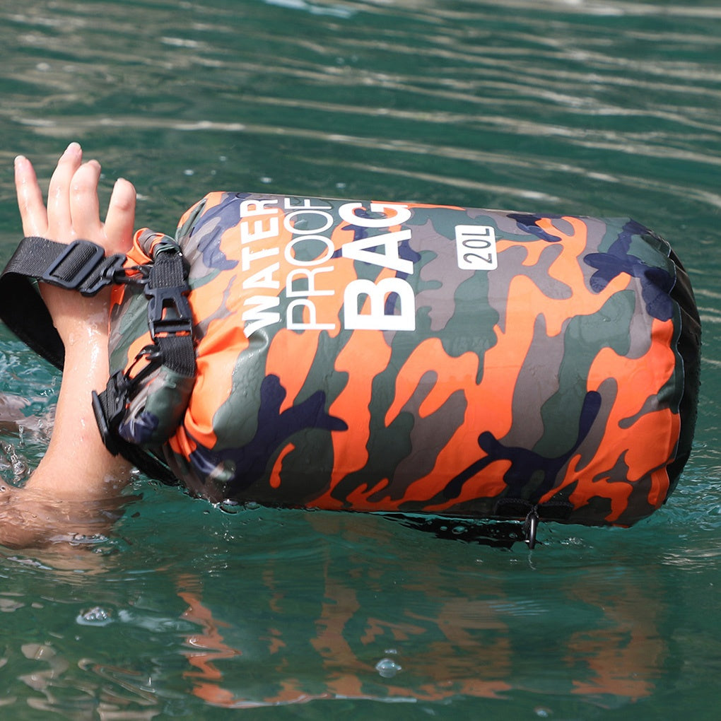 Outdoor Waterproof Bag Camouflage Polyester Double Shoulder Outdoor Gym From House