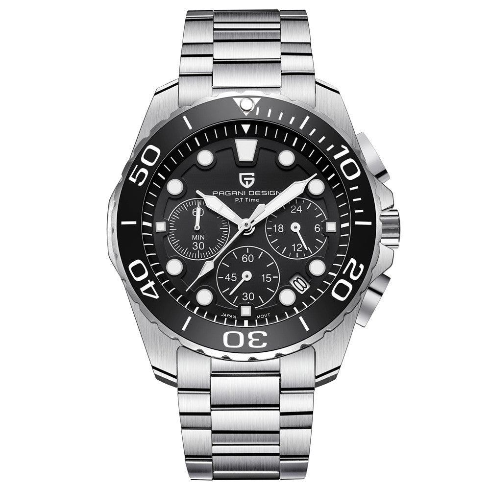 Quartz watch steel band Jewelry DealSniper.net Black
