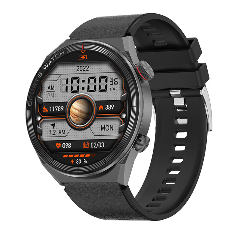 Smart Watch Bluetooth Calling Heart Rate Music Playback Jewelry DealSniper.net Black Glue