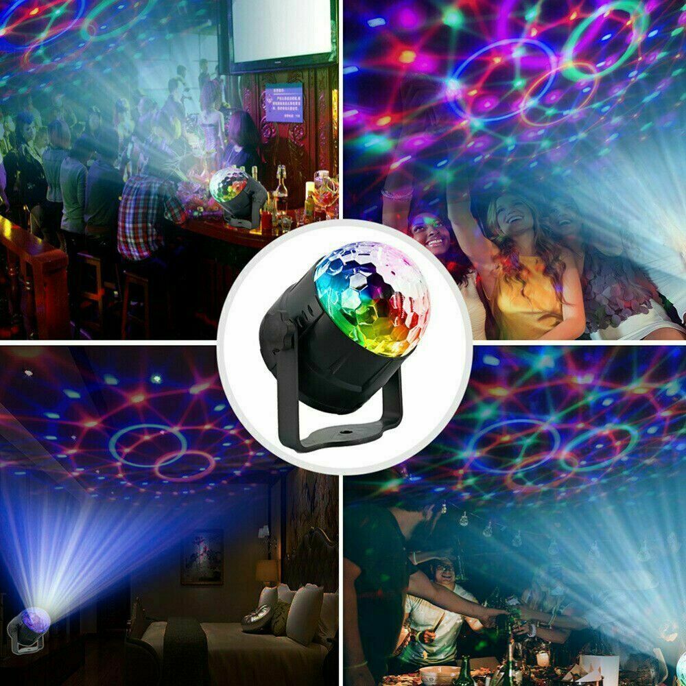 Disco Party Lights Strobe LED DJ Ball Sound Lamp Decoration