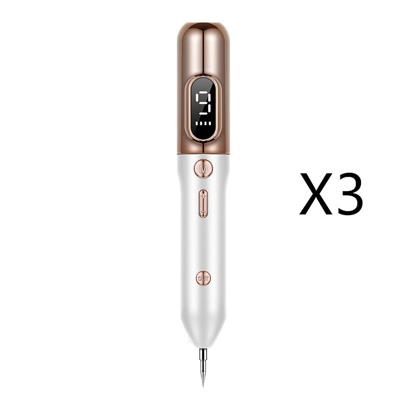 Tattoo Mole Removal Plasma Pen Laser Facial Freckle Dark Spot Beauty dealsniper-net Gold 3pcs USB