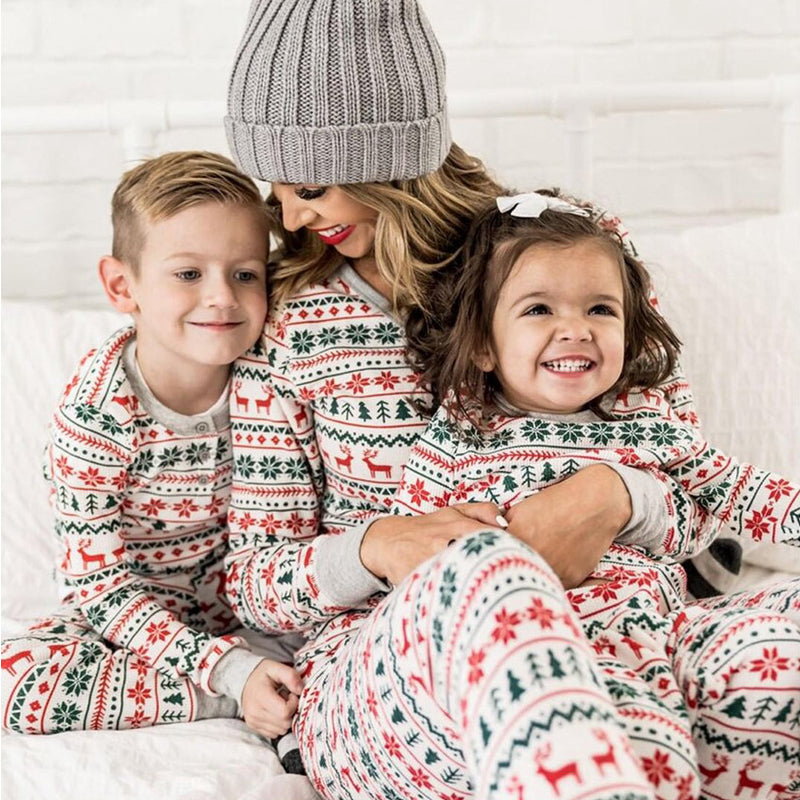 Christmas Pajamas Family Matching New Year Father Mother Kids Deals DealSniper.net