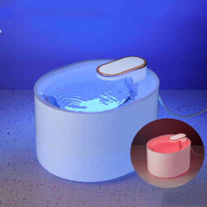Automatic Pet Cat Water Fountain Mute Water Feeder Bowl Pets Gym From House Ore white highend models USB