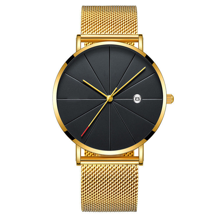 Simple calendar watch male creative waterproof quartz watch Jewelry DealSniper.net 8style