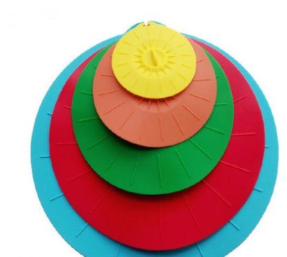 5 Pcs Set Silicone Microwave Bowl Cover Kitchen DealSniper.net
