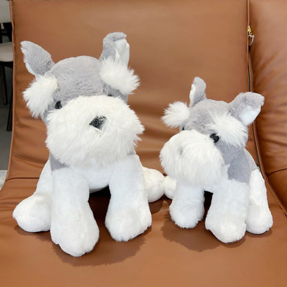 Cute Schnauzer Plush Toy Dog Doll Kids dealsniper-net