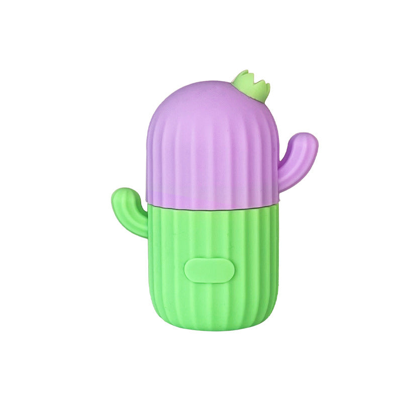 Silicone Face Ice Tray Pore Shrink Beauty Beauty Tools Beauty DealSniper.net Opp Bag Packaging Cactus Purple Green