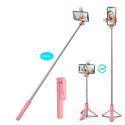 Bluetooth Fill Light Selfie Stick Outdoor Live Broadcast Gadgets Gym From House