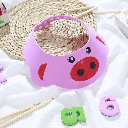 Baby Waterproof Ear Protection Shower Hat Kids DealSniper.net Pink Cartoon Shower Cap