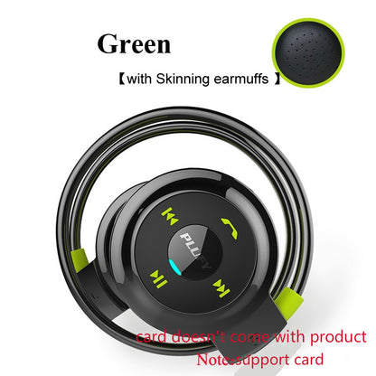 PLUFY Sports Bluetooth Headset Wireless Headphones Gadgets dealsniper-net Green Card Version