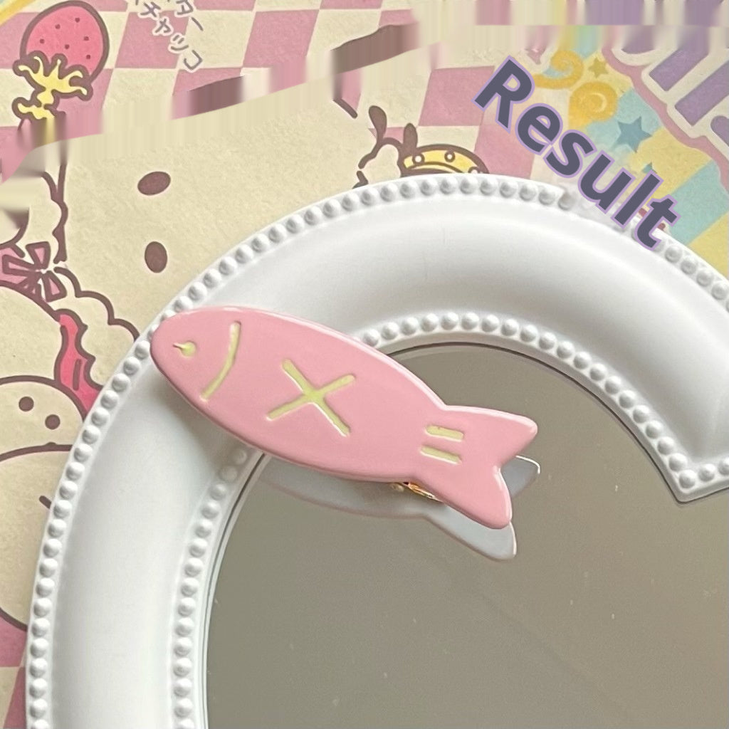 Cute Candy-colored Fish Barrettes Kids DealSniper.net Pink