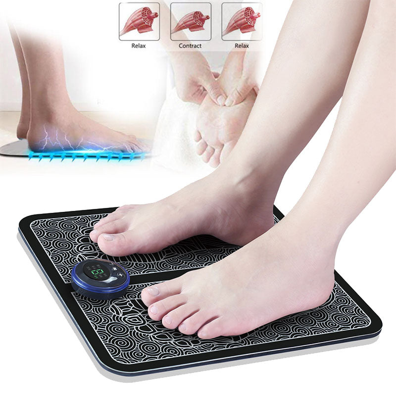 Electric EMS Foot Massager Pad Feet Muscle Stimulator Leg Health dealsniper-net