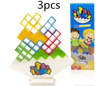 Balance Stacking Board Games Kids Adults Tower Block Toys For Family Parties Travel Games Boys Girls Puzzle Buliding Blocks Toy Kids dealsniper-net Portable 16blocks3pcs