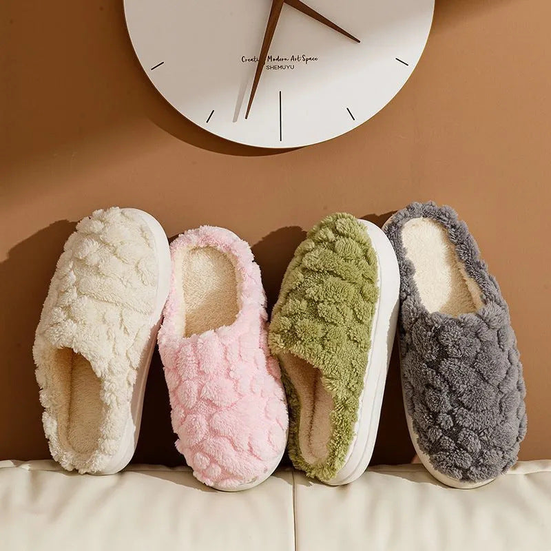 Home Fuzzy Slipper Unisex Cartoon Winter Plush Slipper Women dealsniper-net