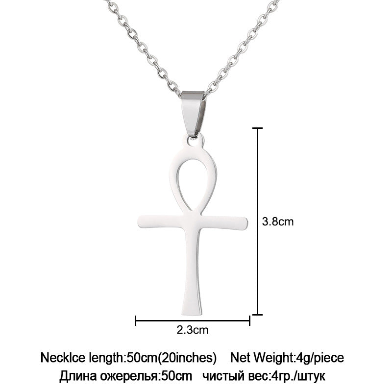Stainless Steel Cross Necklace Jewelry Fashion Jewelry Gym From House