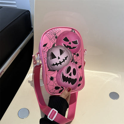 Funny Phone Bag Halloween Dark Crossbody Bag Halloween Men DealSniper.net Pink