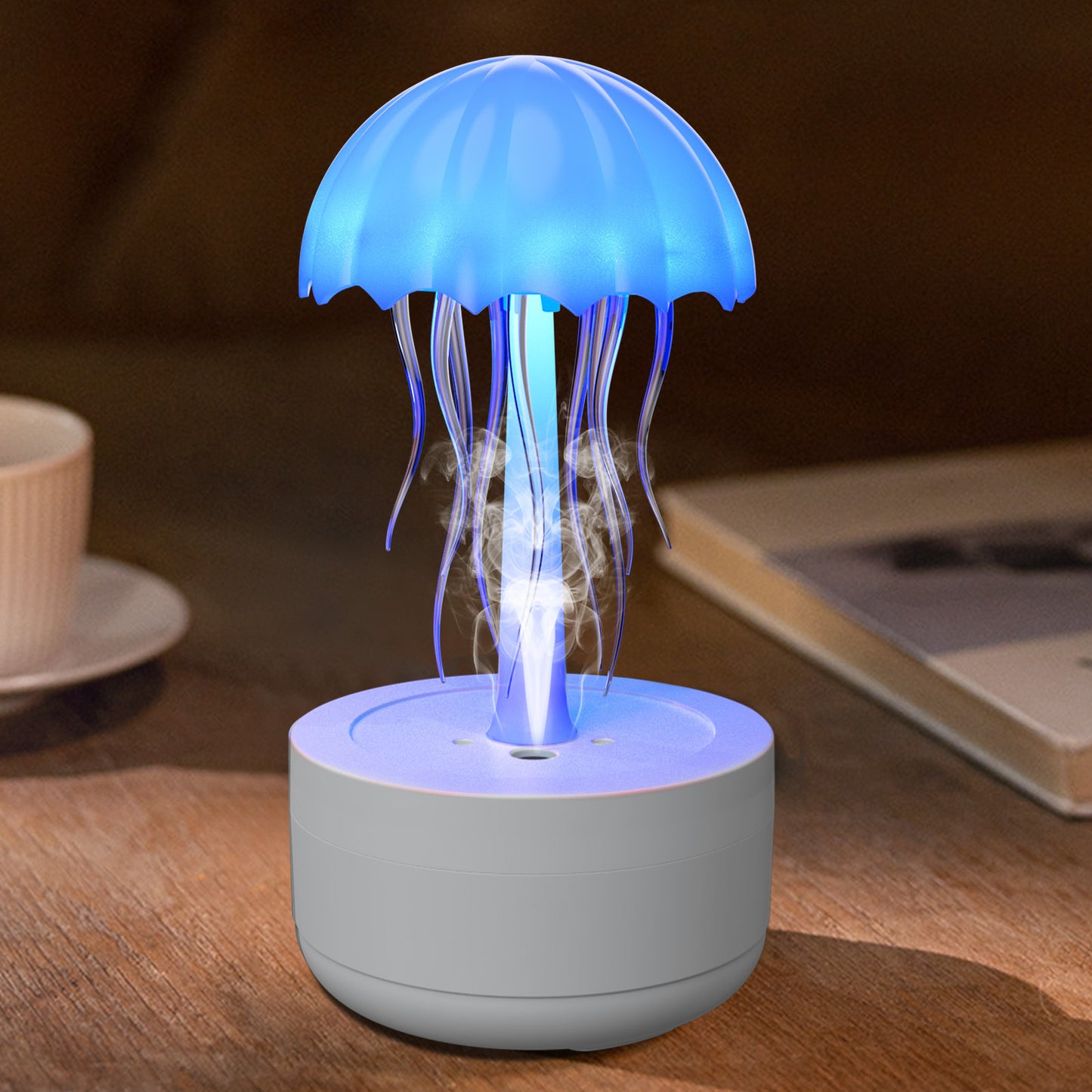 Jellyfish Humidifier Fragrance Diffuser Colorful Night Light Home Decor dealsniper-net