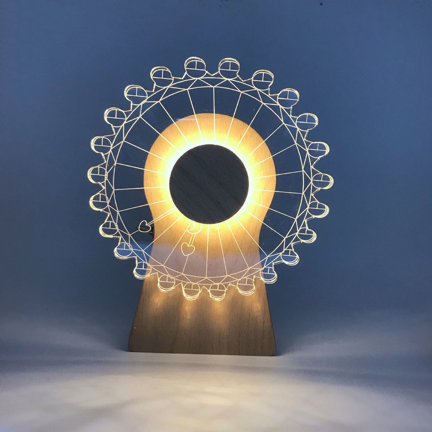 Rotating Windmill Music Night Light Home Decor DealSniper.net Ferris wheel Music rotation USB