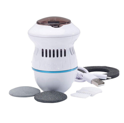 Multifunctional Electric Foot File Grinder Machine Dead Skin Callus Remover Beauty dealsniper-net White 3pcs