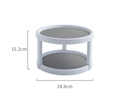 Two Level Storage Turntable - Multi Level Rotary Kitchen