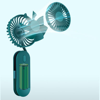 Rechargeable Handheld Large Wind Mini Mute Fan Travel DealSniper.net