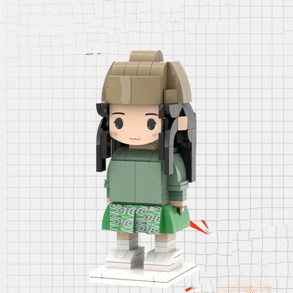 Portrait Building Blocks Puzzle Character Photo Kids DealSniper.net Standing Position No gift box