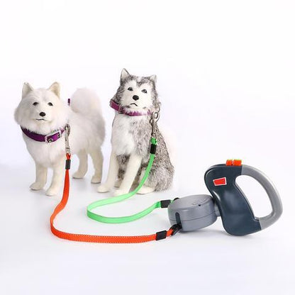 Retractable Dual Pet Dog Walking Leash Pets dealsniper-net