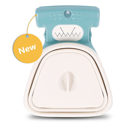 Dog Pet Travel Foldable Pooper Scooper With 1 Roll Pets Gym From House GreenWhite L