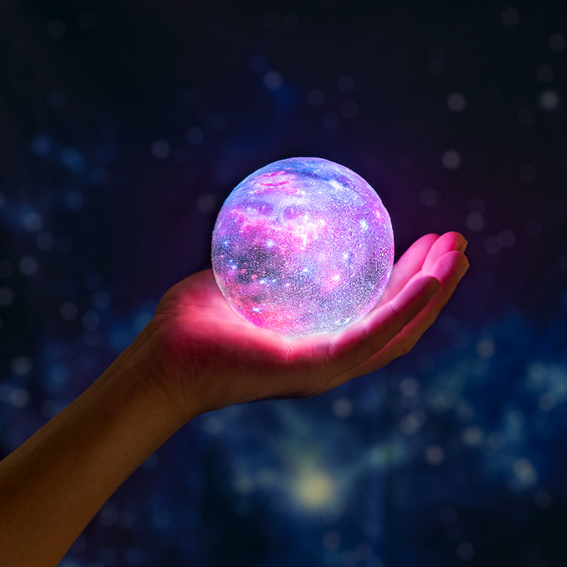 LED USB Star Galaxy Moon Lamp Stand Remote 3D Bedroom Home Decor DealSniper.net