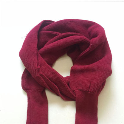 Sweater Scarf Cashmere Ladies Girl Woman Clothing Casual Wear Women dealsniper-net Wine red 235cm