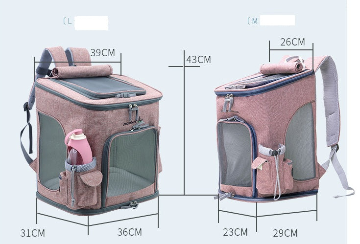 Transparent Portable Cat Backpack Pet Bag Pets Gym From House